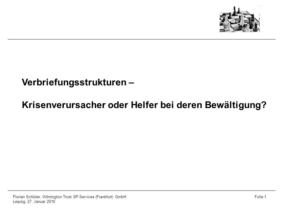 Verbriefungsstrukturen –