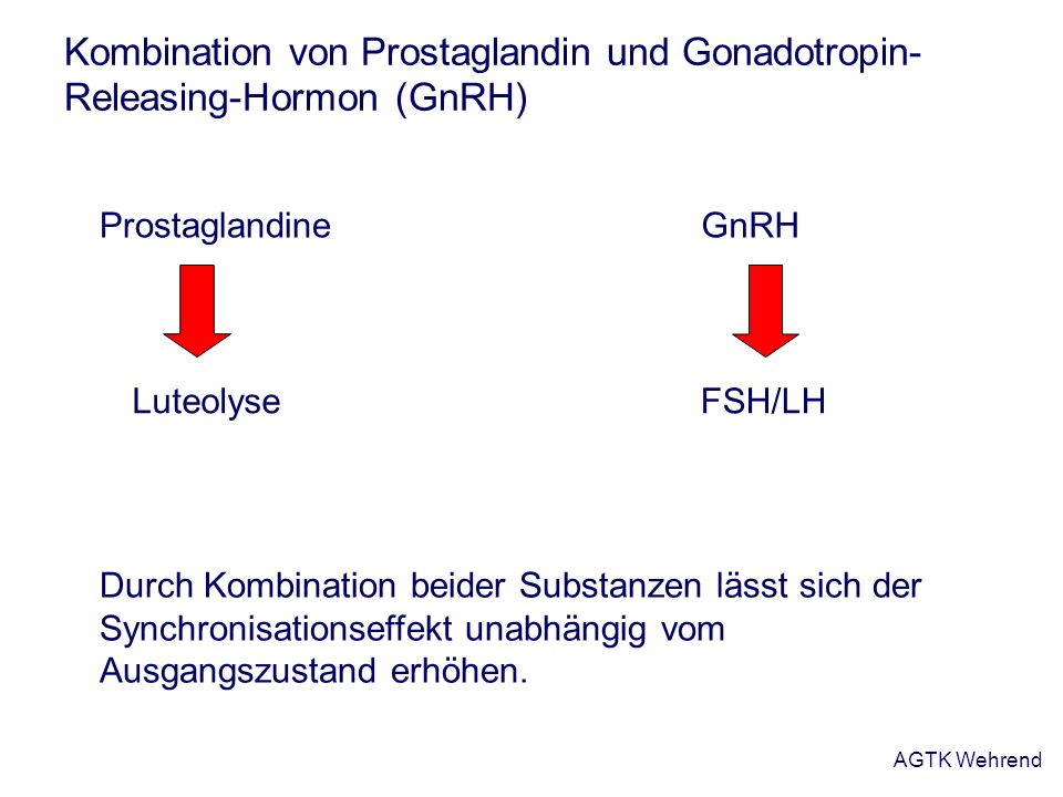 Kombination von Prostaglandin und Gonadotropin-Releasing-Hormon (GnRH)