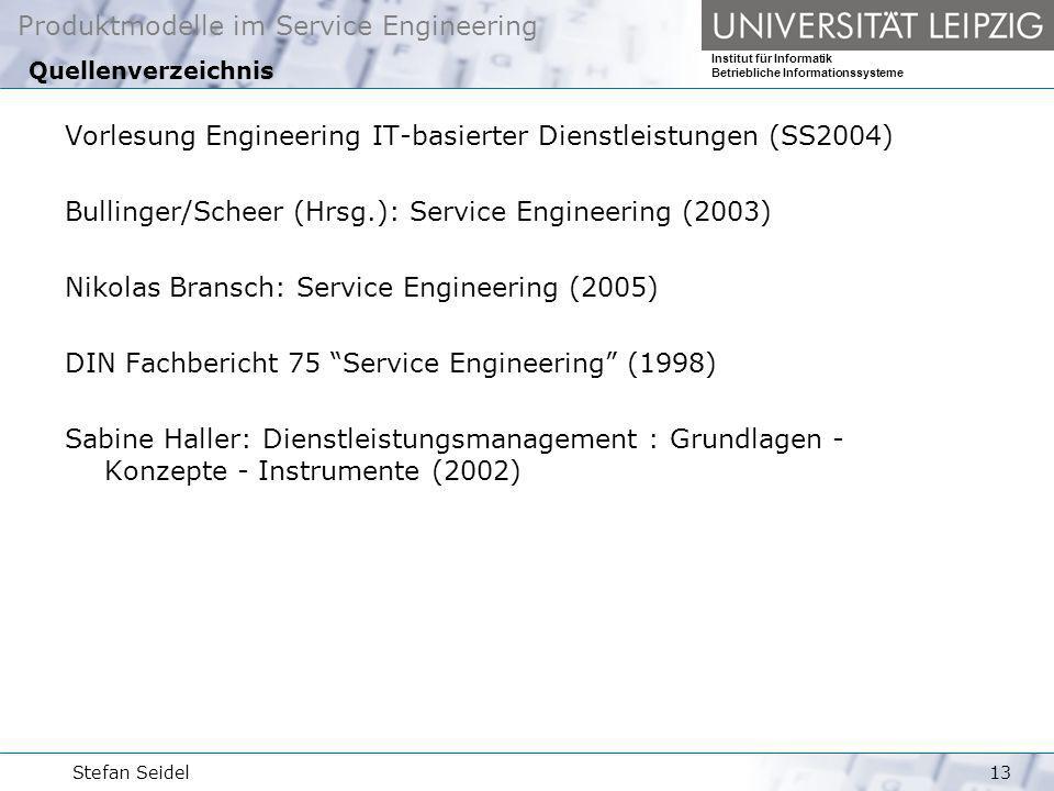 Vorlesung Engineering IT-basierter Dienstleistungen (SS2004)