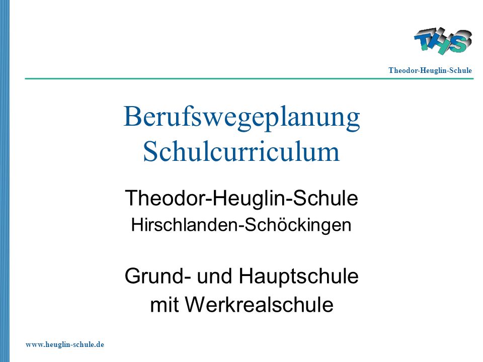 Berufswegeplanung Schulcurriculum