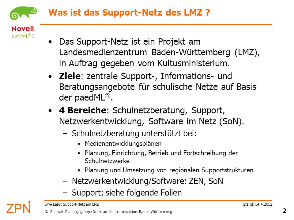 Was ist das Support-Netz des LMZ