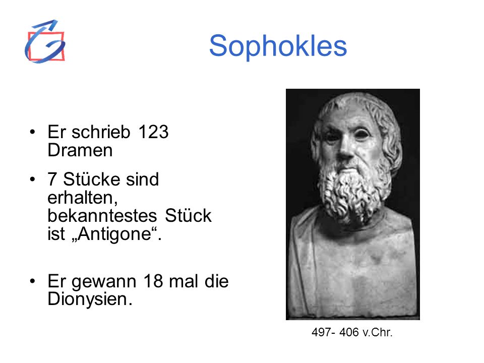 Sophokles Er schrieb 123 Dramen