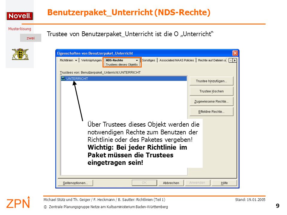 Benutzerpaket_Unterricht (NDS-Rechte)