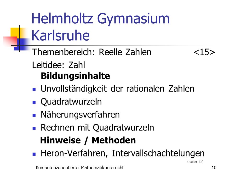 Helmholtz Gymnasium Karlsruhe