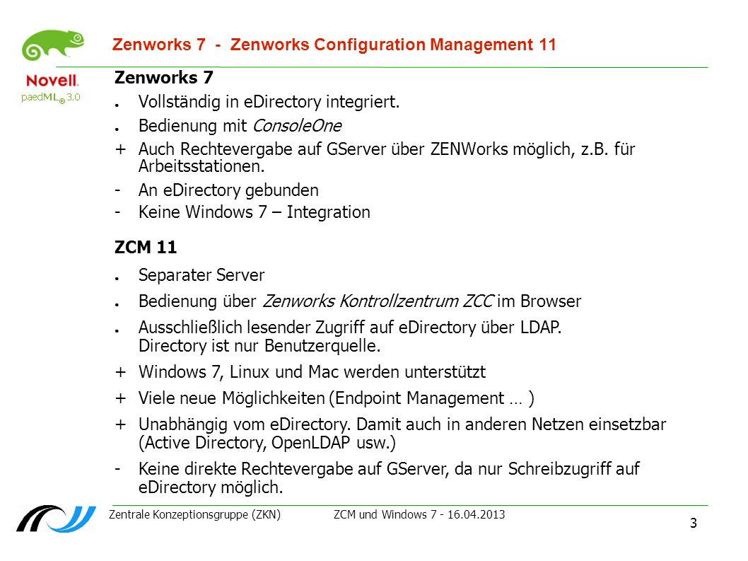 Zenworks 7 - Zenworks Configuration Management 11