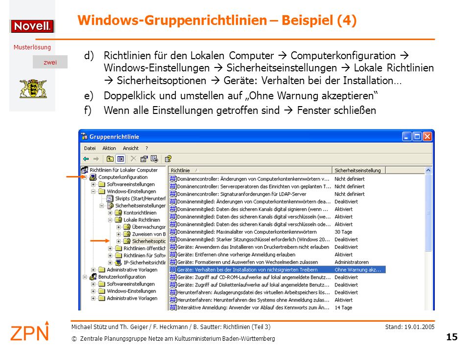 Windows-Gruppenrichtlinien – Beispiel (4)