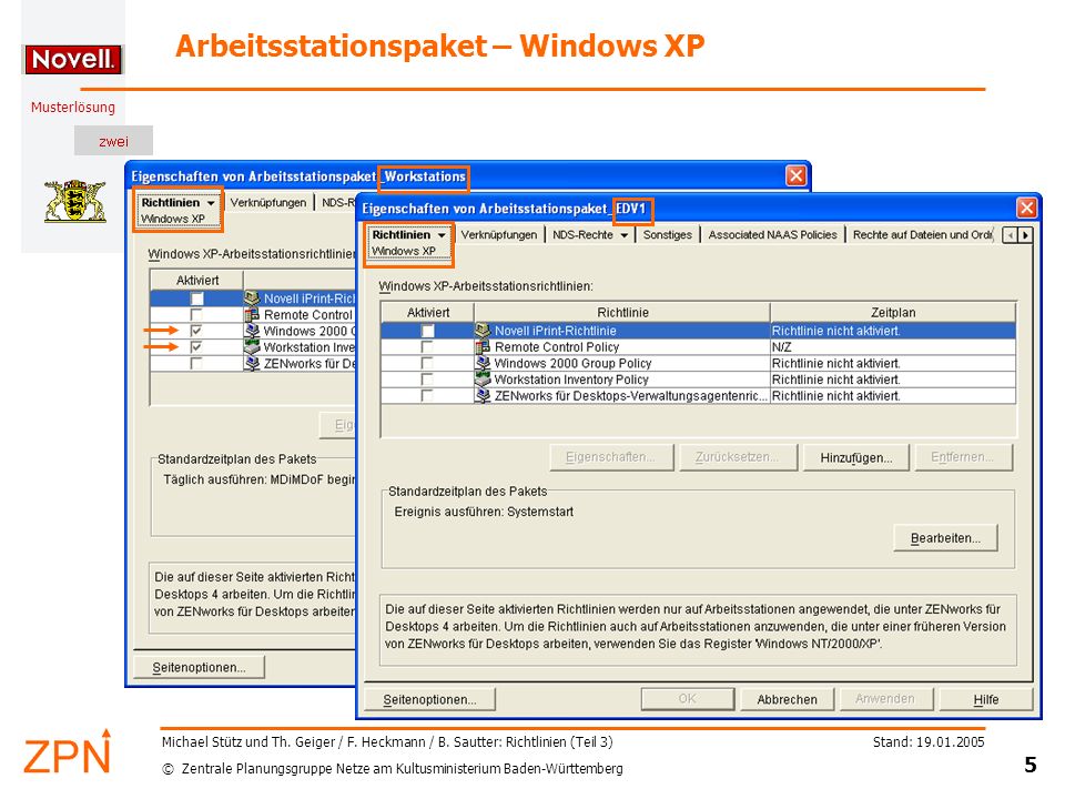 Arbeitsstationspaket – Windows XP