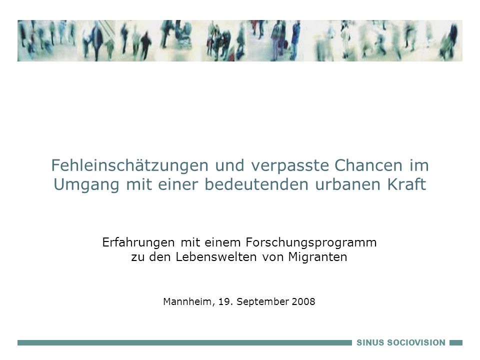 Fehleinschätzungen und verpasste Chancen im Umgang mit einer bedeutenden urbanen Kraft