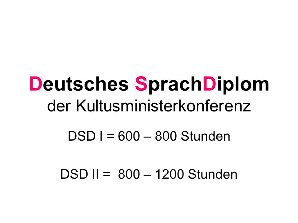 Deutsches SprachDiplom der Kultusministerkonferenz