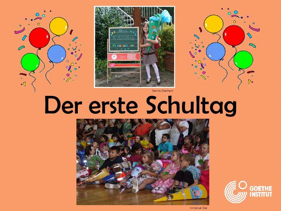 Der erste Schultag Samira Oberheim Immanuel Giel