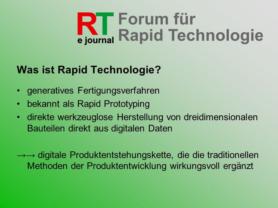 Was ist Rapid Technologie