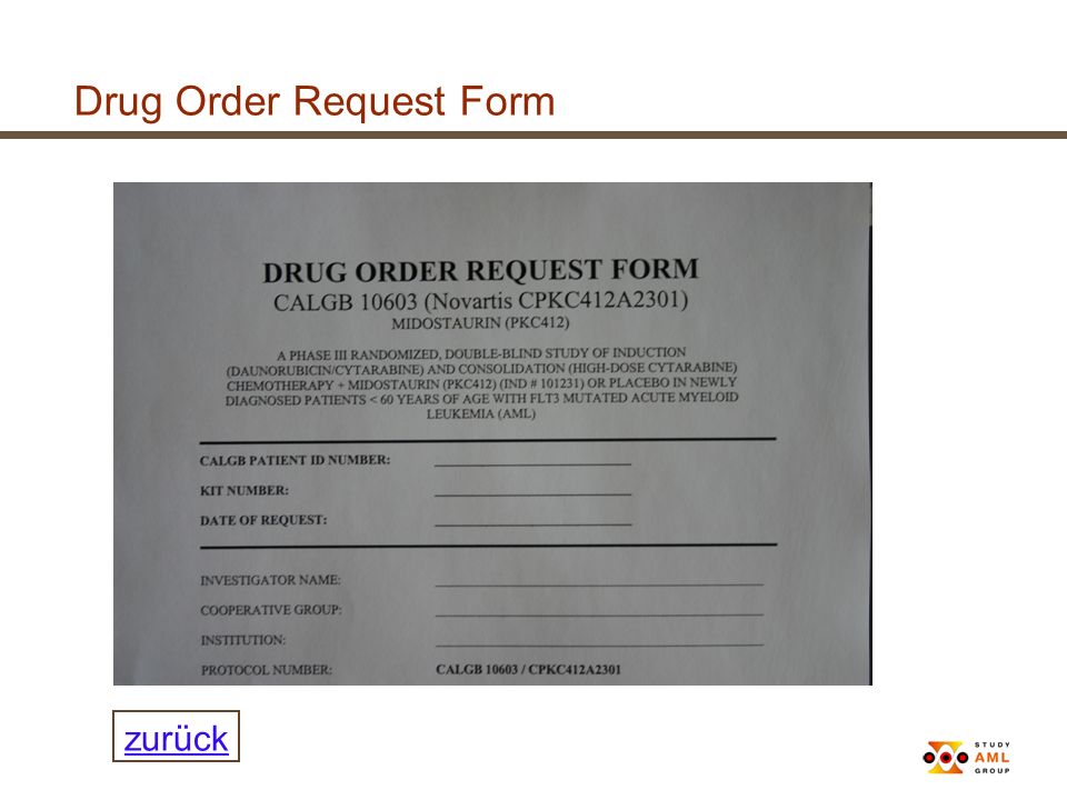 Drug Order Request Form