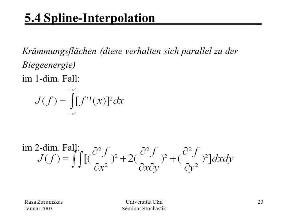 5.4 Spline-Interpolation _