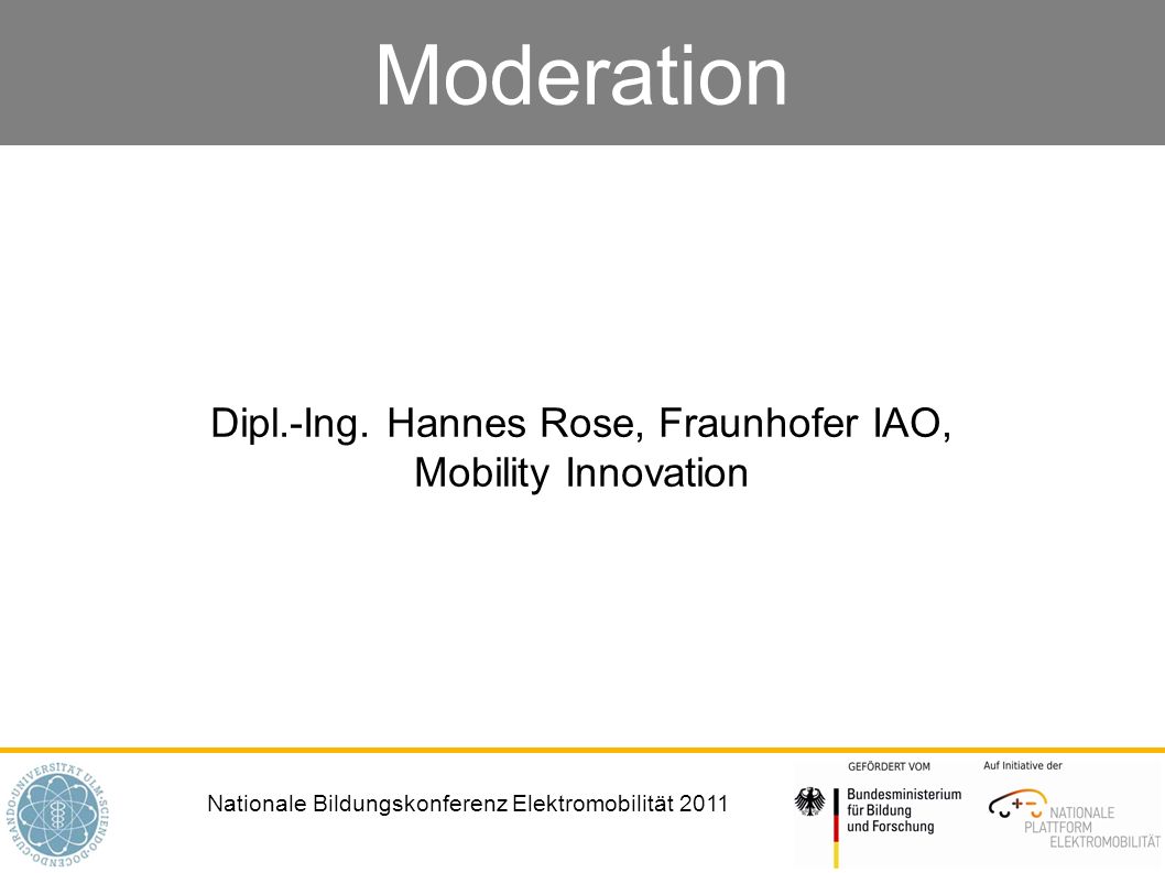 Dipl.-Ing. Hannes Rose, Fraunhofer IAO, Mobility Innovation