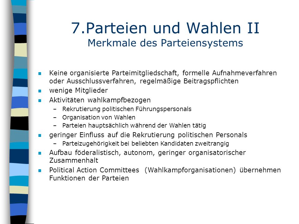 7.Parteien und Wahlen II Merkmale des Parteiensystems