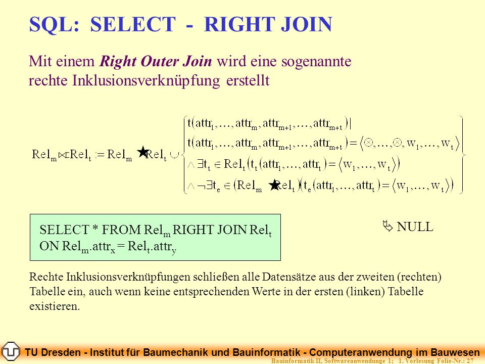 SQL: SELECT - RIGHT JOIN