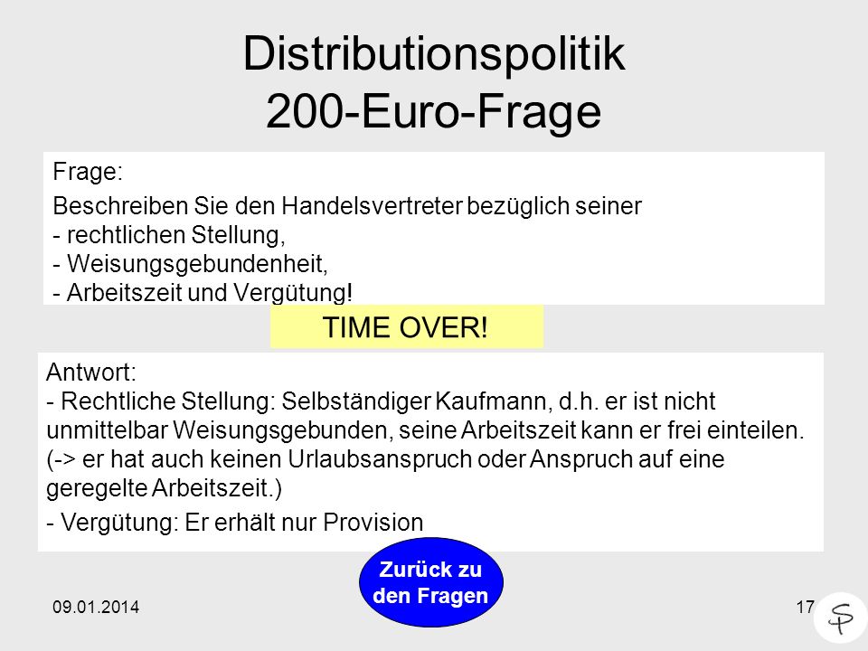 Distributionspolitik 200-Euro-Frage