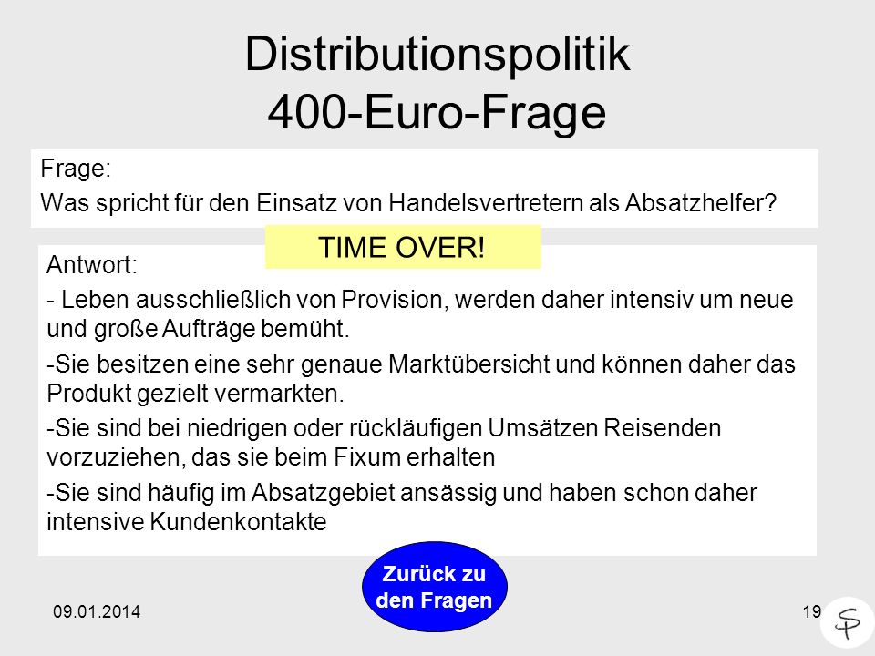 Distributionspolitik 400-Euro-Frage