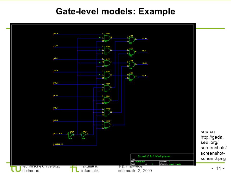 Gate-level models: Example