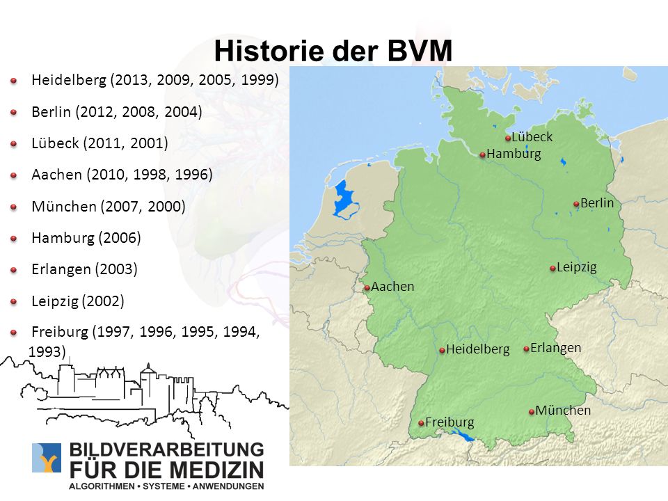 Historie der BVM Heidelberg (2013, 2009, 2005, 1999)