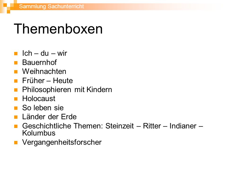 Themenboxen Ich – du – wir Bauernhof Weihnachten Früher – Heute