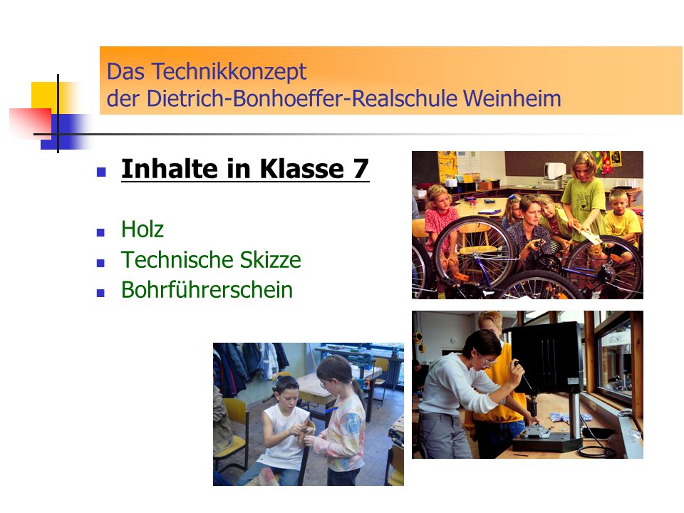 Das Technikkonzept der Dietrich-Bonhoeffer-Realschule Weinheim