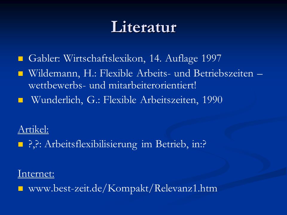 Literatur Gabler: Wirtschaftslexikon, 14. Auflage 1997