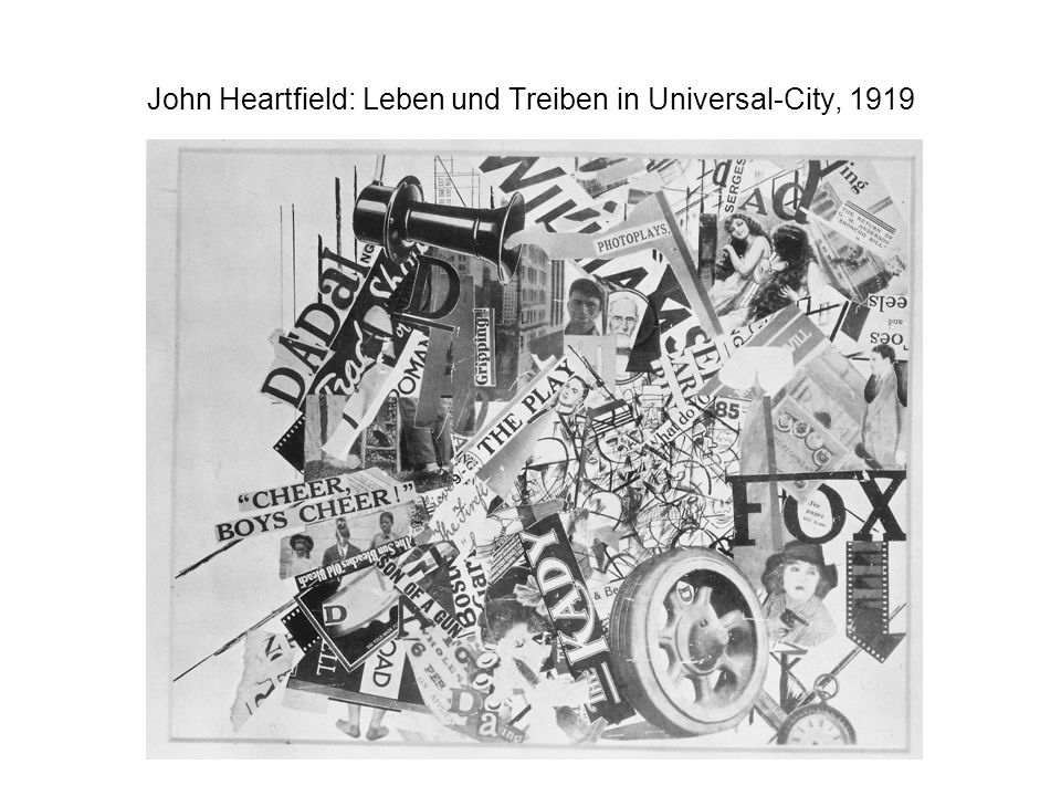 John Heartfield: Leben und Treiben in Universal-City, 1919