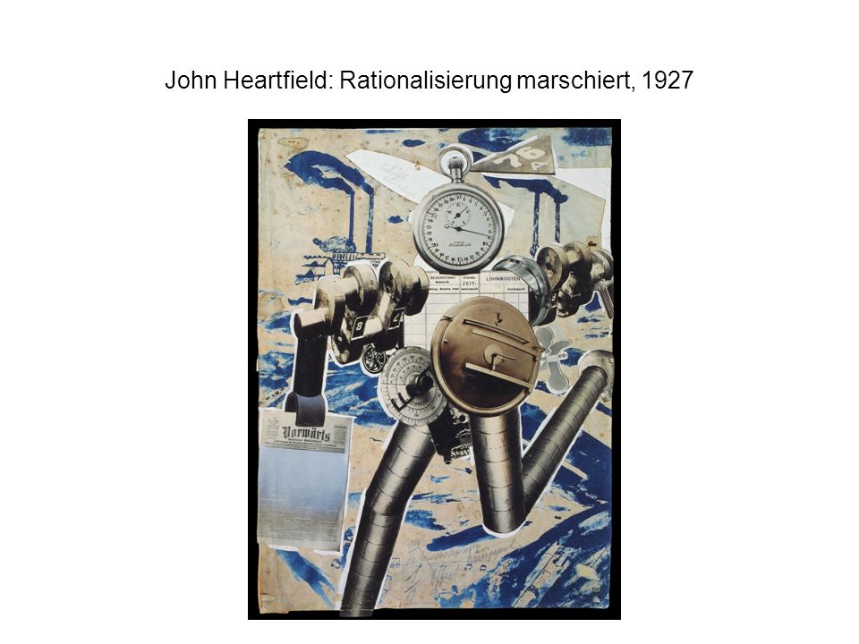 John Heartfield: Rationalisierung marschiert, 1927
