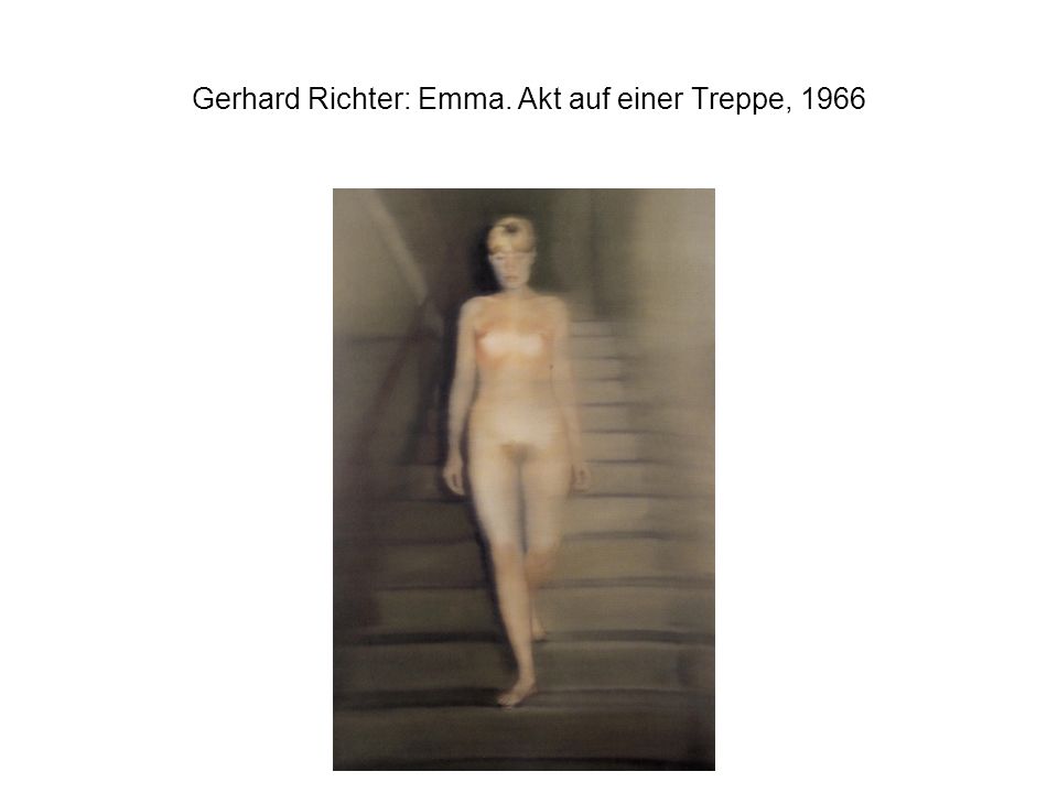 Gerhard Richter: Emma. Akt auf einer Treppe, 1966