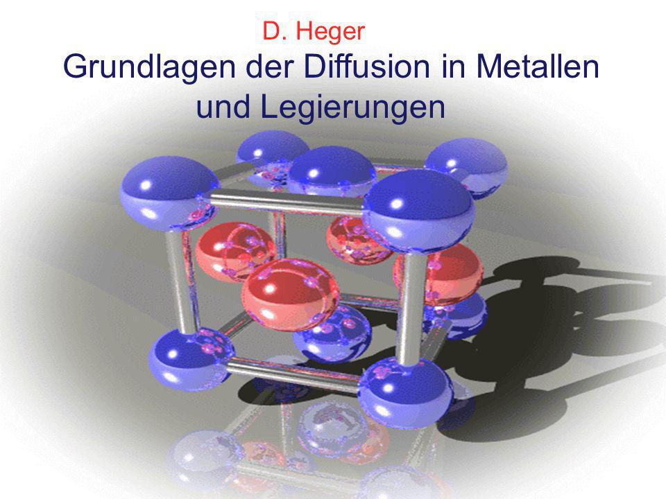 Grundlagen der Diffusion in Metallen und Legierungen