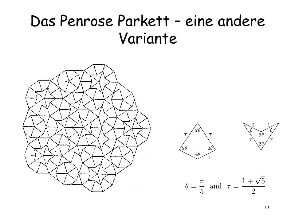 Das Penrose Parkett – eine andere Variante