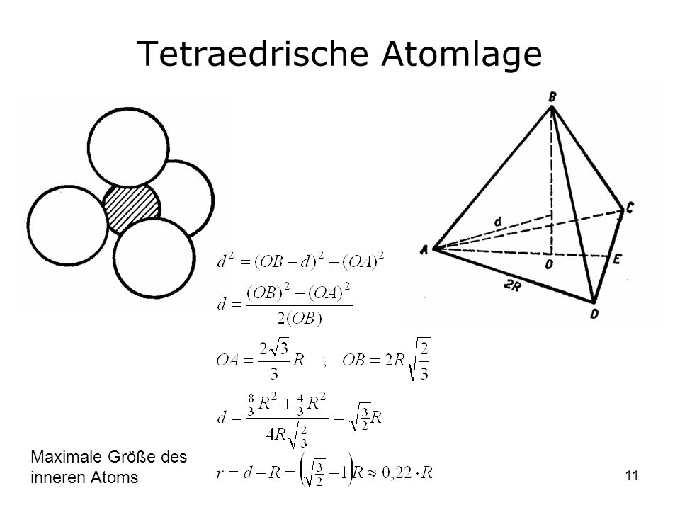 Tetraedrische Atomlage