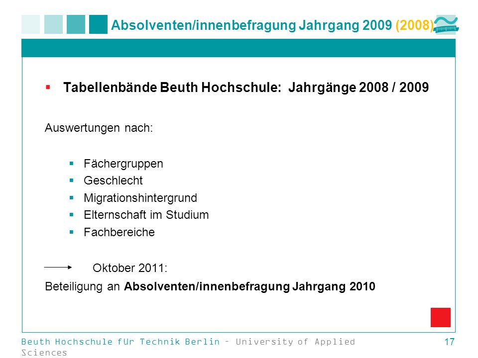 Absolventen/innenbefragung Jahrgang 2009 (2008)