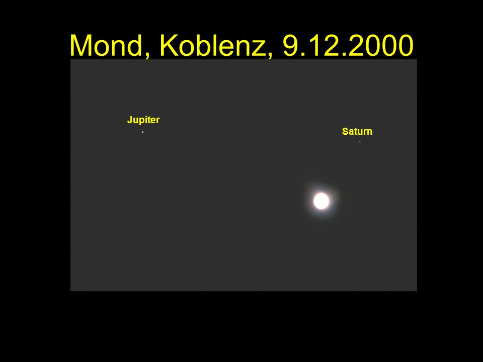 Mond, Koblenz, Jupiter Saturn