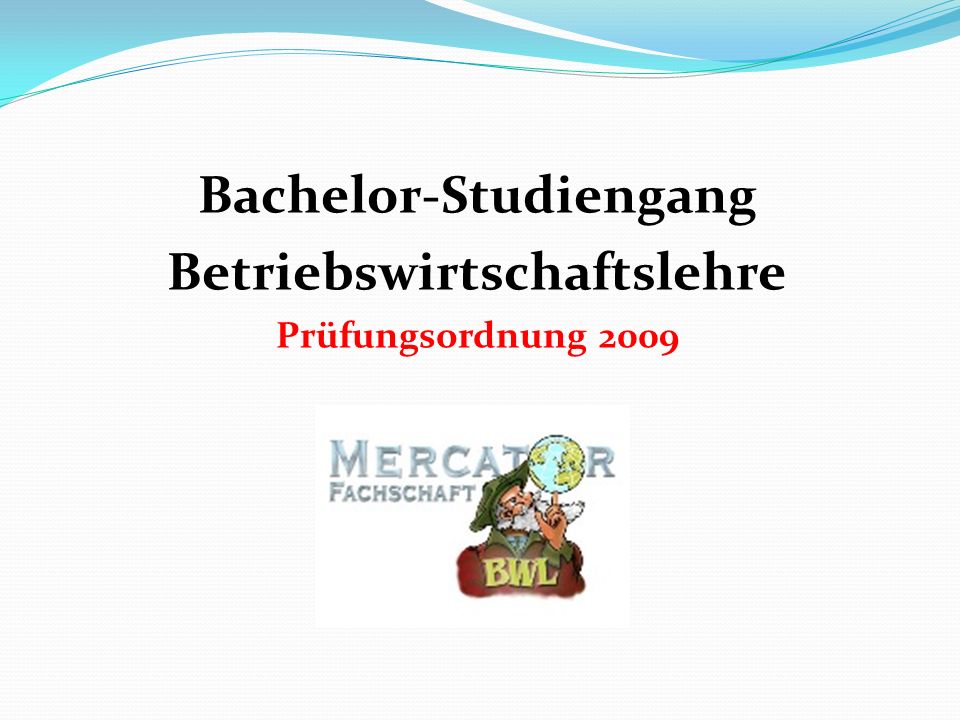 Bachelor-Studiengang Betriebswirtschaftslehre
