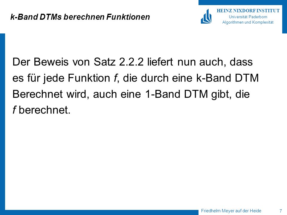 k-Band DTMs berechnen Funktionen