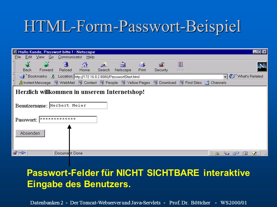 HTML-Form-Passwort-Beispiel