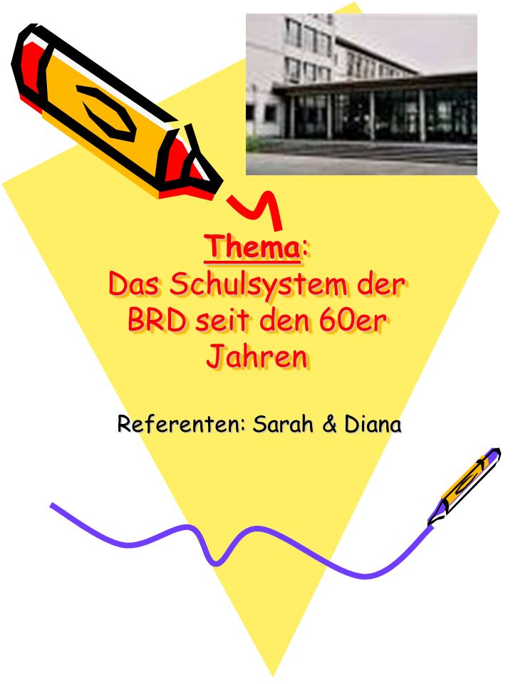 Thema: Das Schulsystem der BRD seit den 60er Jahren