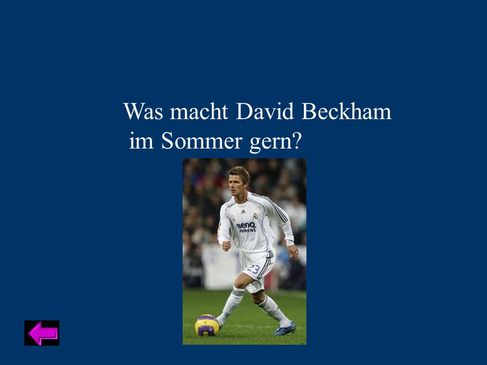 Was macht David Beckham