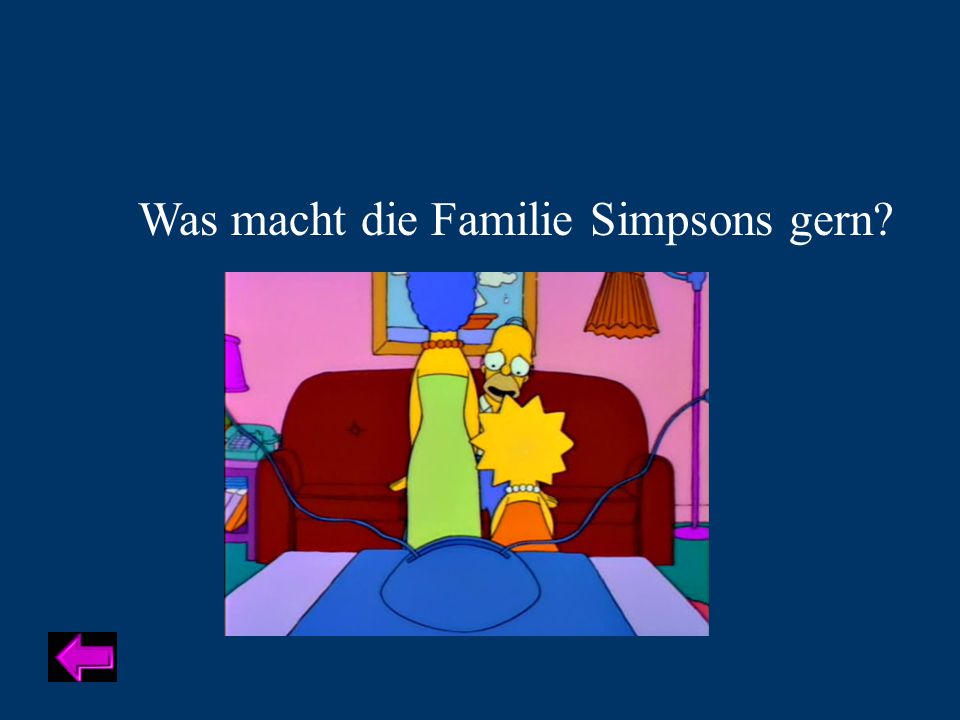 Was macht die Familie Simpsons gern