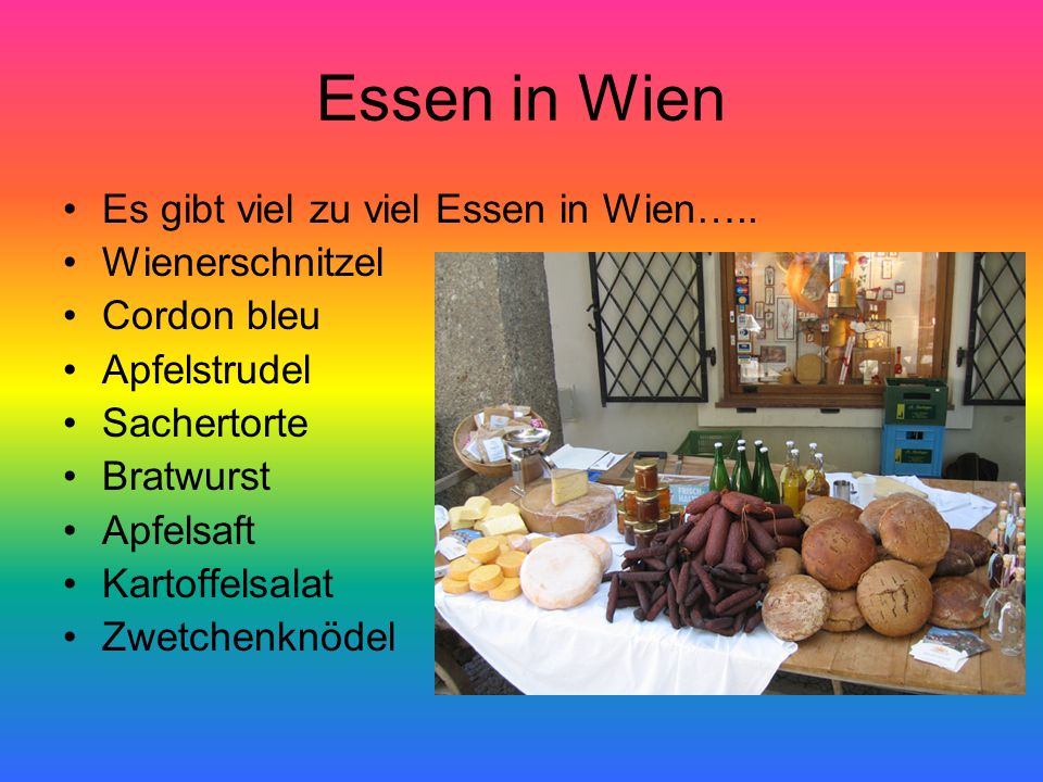 Essen in Wien Es gibt viel zu viel Essen in Wien….. Wienerschnitzel