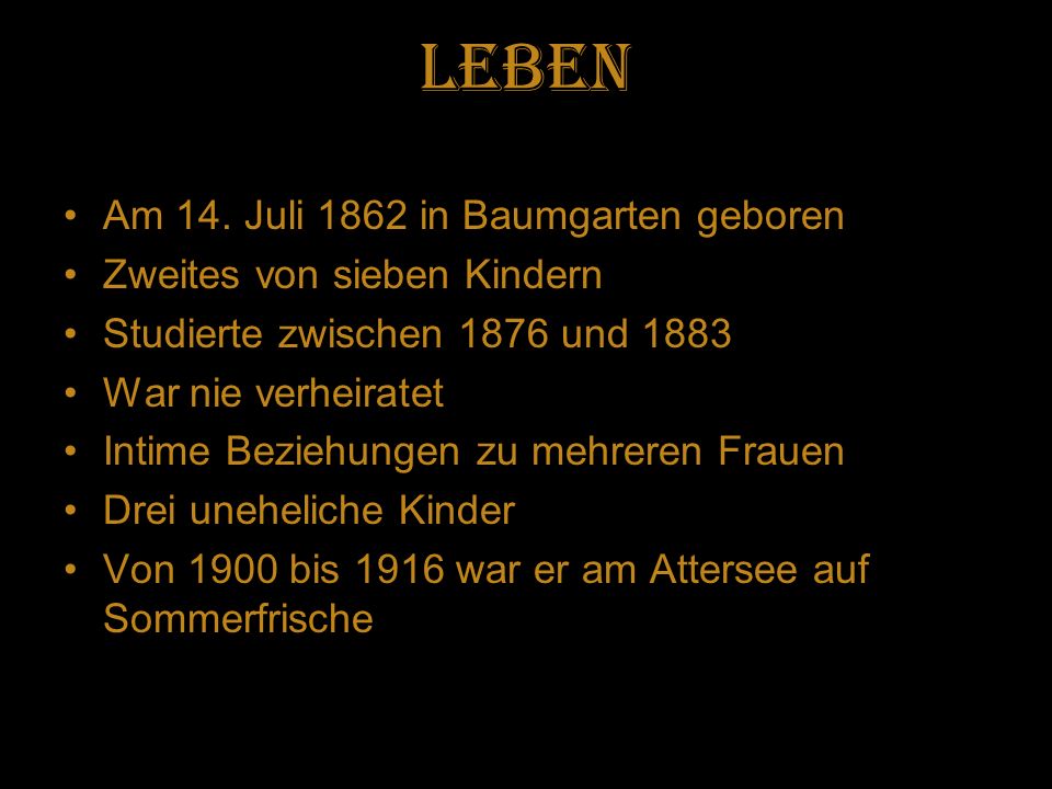 Leben Am 14. Juli 1862 in Baumgarten geboren