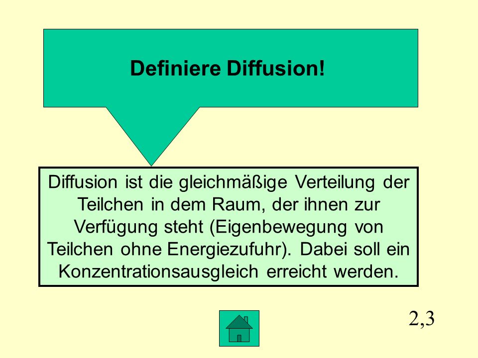 Definiere Diffusion!