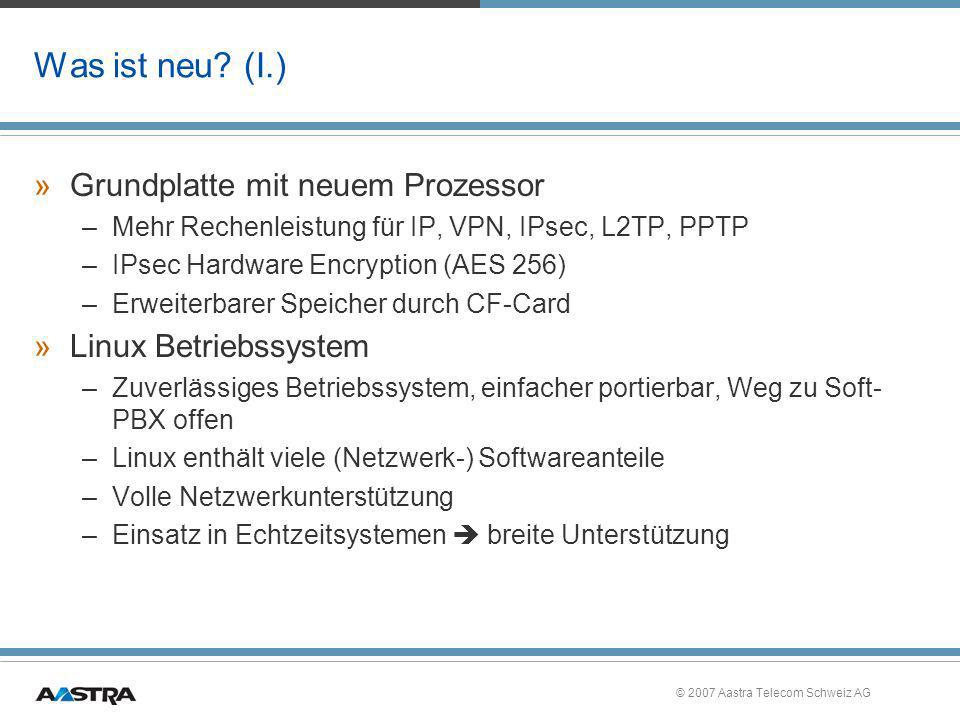 Was ist neu (I.) Grundplatte mit neuem Prozessor Linux Betriebssystem