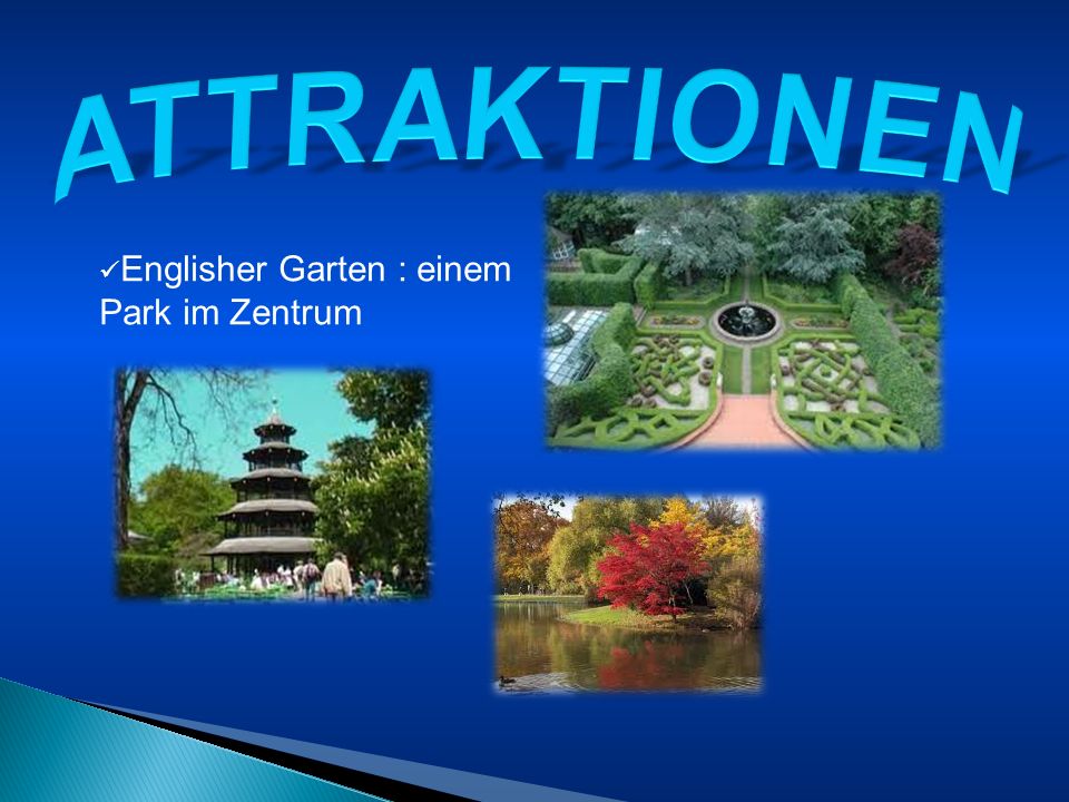 ATTRAKTIONEN Englisher Garten : einem Park im Zentrum