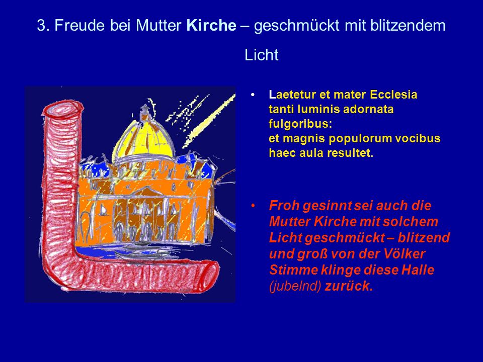 3. Freude bei Mutter Kirche – geschmückt mit blitzendem Licht