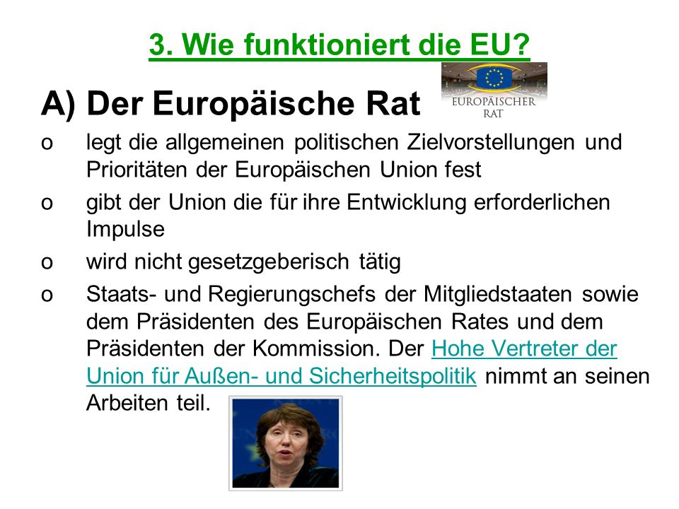 3. Wie funktioniert die EU