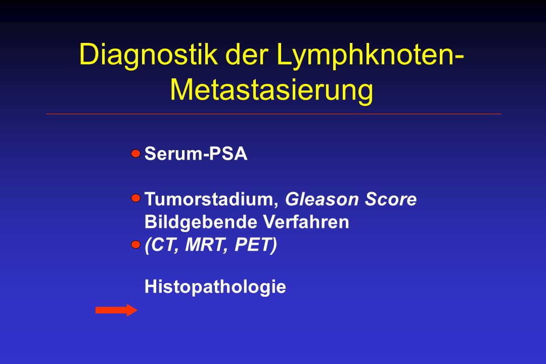 Diagnostik der Lymphknoten-Metastasierung