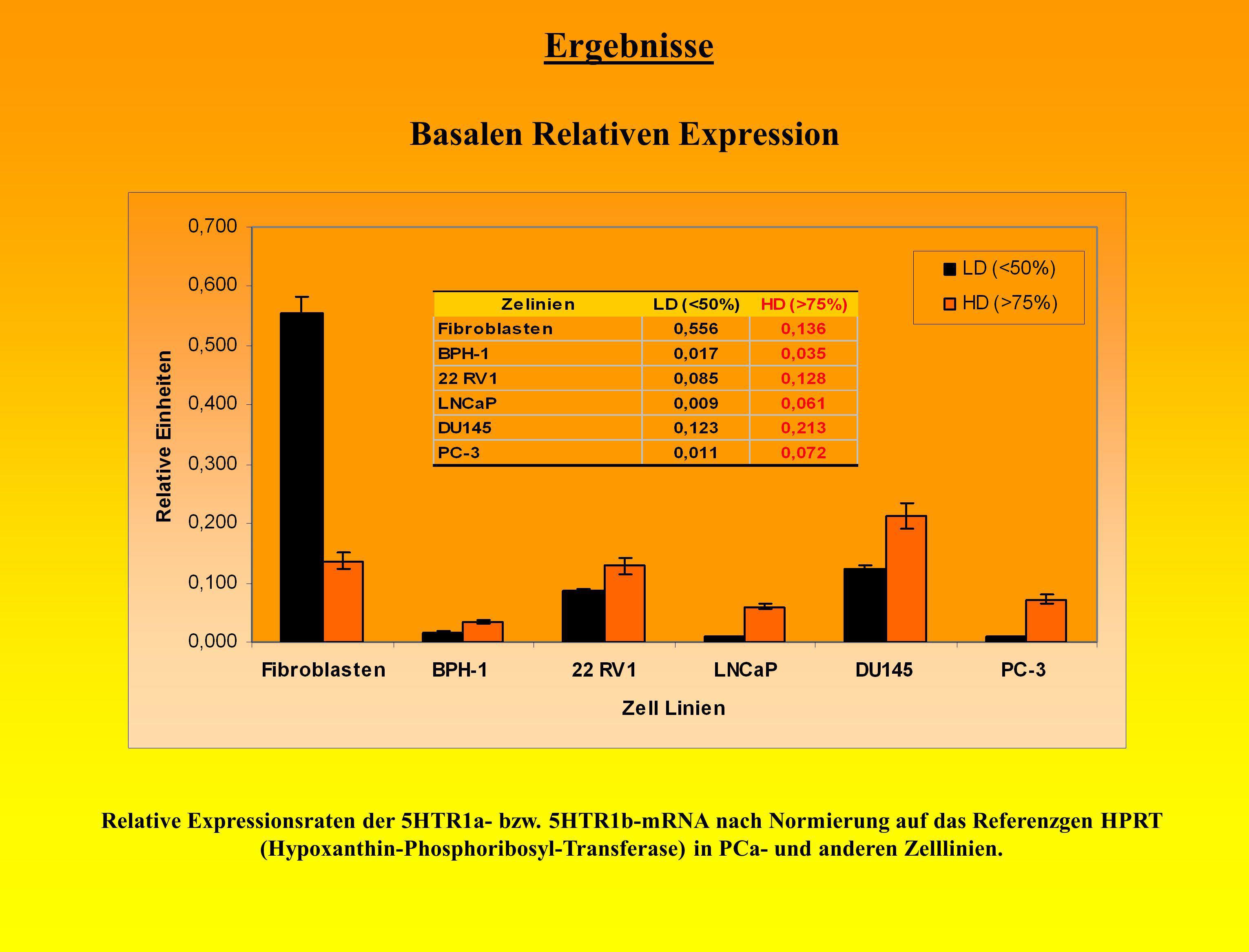 Ergebnisse Basalen Relativen Expression